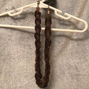 Bold statement beaded necklace